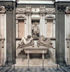 Tomb of Giuliano de' Medici, Duke of Nemours (1479-1516) with the figures of Day and Night 1533