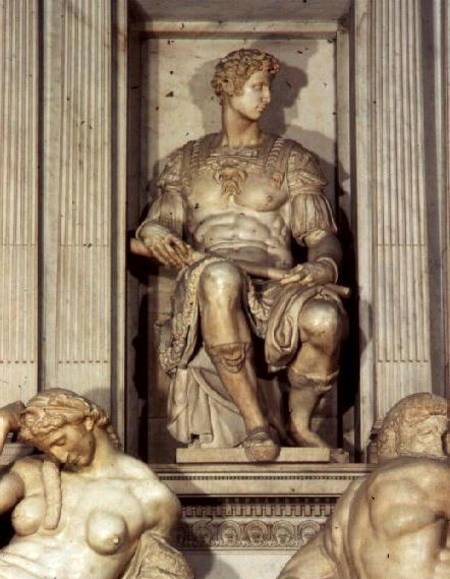 Tomb of Giuliano de' Medici  (detail) von Michelangelo (Buonarroti)