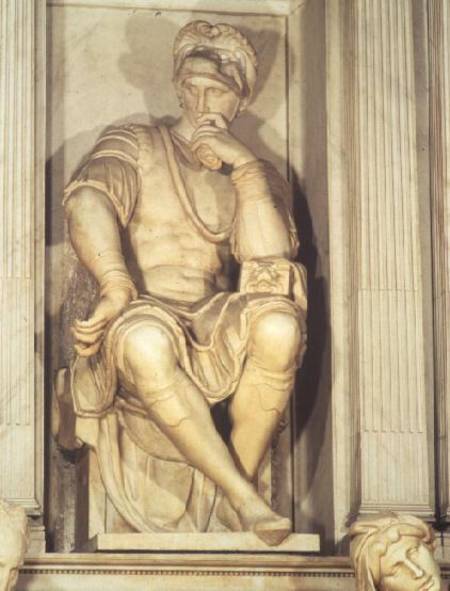 Tomb of Lorenzo de Medici  (detail) von Michelangelo (Buonarroti)