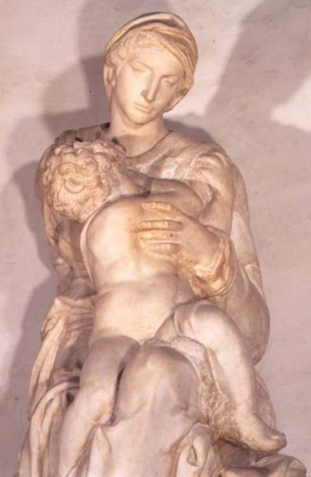 The Virgin and Child  (detail of 31544) von Michelangelo (Buonarroti)