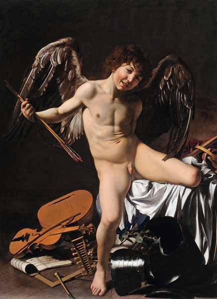 Amor als Sieger von Michelangelo Caravaggio