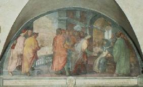 St. Antoninus Founds the Company of Good Men at San Martino, lunette