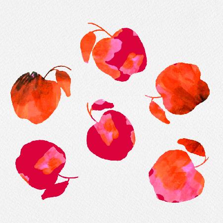 Apfel-Chiffon-Rosa-Orange