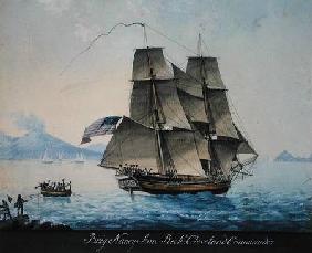 Brig Nancy Ann of Salem leaving Naples c.1810  on