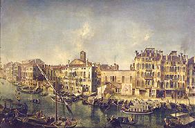 Blick auf den Canale Grande vom Haus der Weingesellschaft  1736/1737