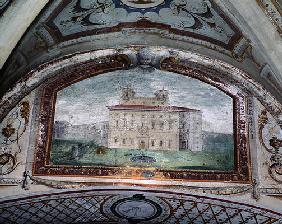 Detail of a fresco, Villa Medicea di Careggi (fresco) 19th