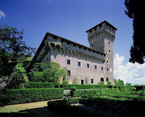 Villa il Trebbio, S. Piero a Sieve, begun 1451 (photograph) von Michelozzo  di Bartolommeo