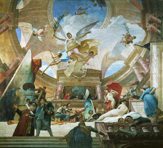 Apotheosis of the Renaissance  (for study see 70757) von Mihály Munkácsy