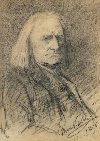 Porträt von Franz Liszt (1811-1886) 1886