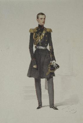 Porträt von Großfürst Michael Nikolajewitsch von Russland (1832-1909) 1852