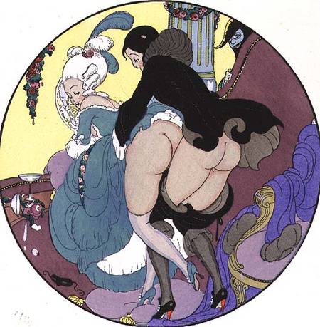 Teacher Assaulting His Pupil, plate 26 from The Pleasures of Eros von Mihaly von Zichy