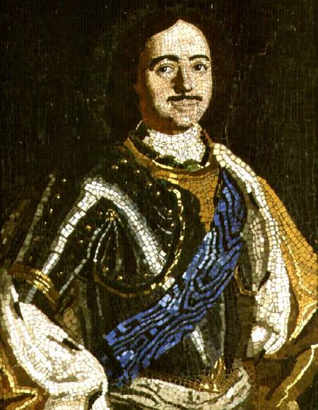 Portrait of Peter I von Mikhail Vasilievich Lomonosov