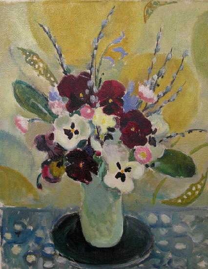 Still life with pansies, c 1930