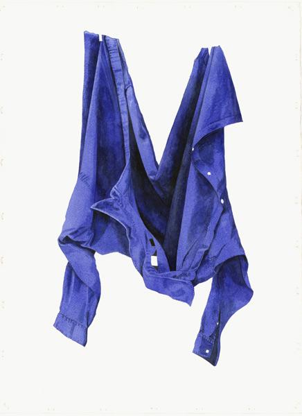 Fierce Blue Shirt, 2003 (w/c on paper) 