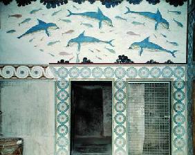 The Dolphin Frescoes in the Queen's Bathroom, Palace of Minos 1600-1400