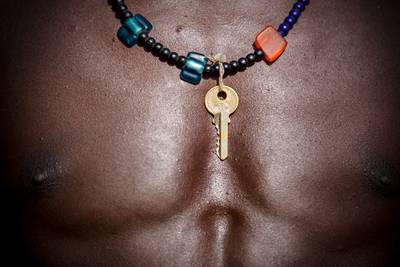 Körper, Schlüssel, Brust, Afrika, Äthiopien, Mann 2016