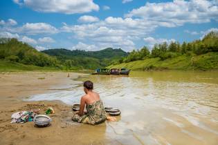 Leben am Fluss in Bangladesch, Asien 2015