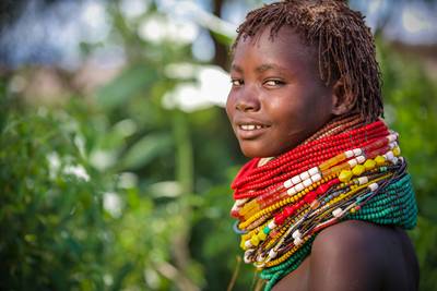 Portrait einer Frau aus Äthiopien, Afrika. 2013