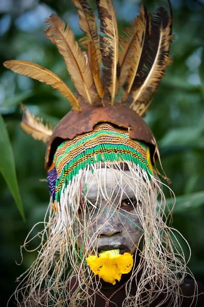 Portrait Suri Flower aus Äthiopien Afrika 2016