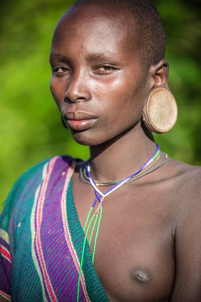 Portrait Suri Stamm in Omo Valley, Äthiopien - Afrika 2016