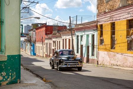 Street in Havana, Cuba. Oldtimer in Havanna, Kuba 2020