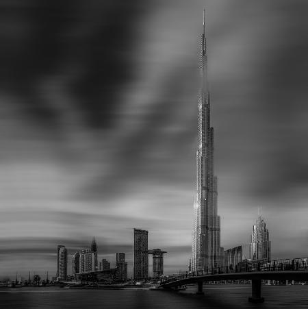 Stadtbild der Innenstadt von Dubai,Dubai,Vereinigte Arabische Emirate.