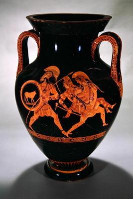 Attic red-figure belly amphora depicting the Abduction of Antiope with Theseus and Pirithous, c.500- 1880