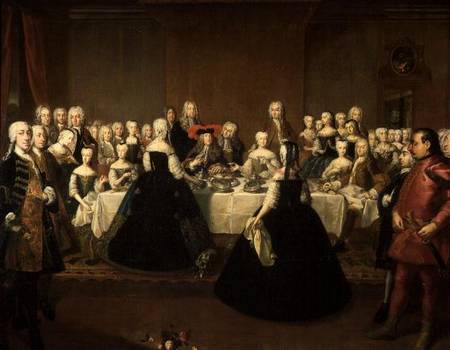 Wedding Breakfast of Empress Maria Theresa of Austria and Francis of Lorraine, later Francis I von Mytens (Schule)