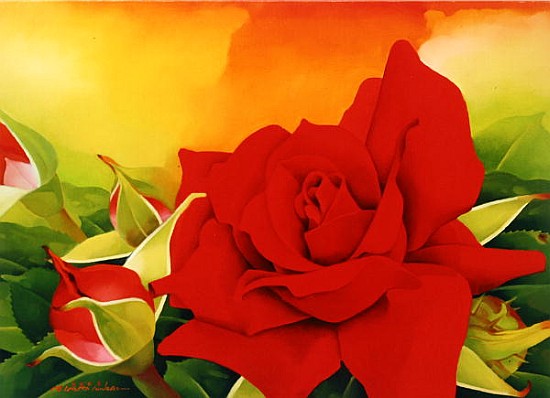 The Roses, 2003 (oil on canvas)  von Myung-Bo  Sim