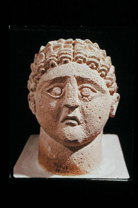Head of a man, from Khirbet et-Tannur von Nabatean
