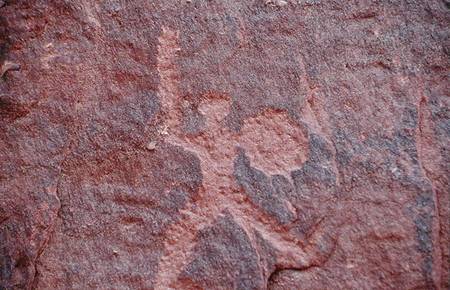 Petroglyph from the side of a cliff von Nabatean