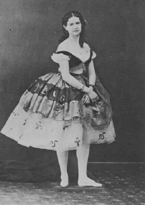 Porträt von Maria Surowschtschikowa-Petipa (1836-1882), Primaballerina und Gattin von Marius Petipa