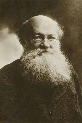 Porträt von Fürst Pjotr Alexejewitsch Kropotkin (1842-1921)