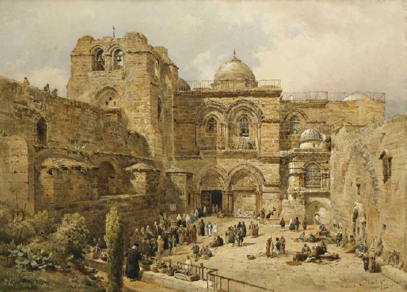 Grabeskirche in Jerusalem von Nathaniel Everett Green