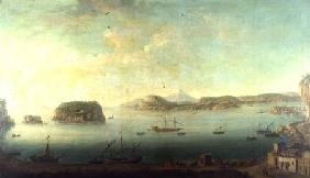 A View on the Coast near Naples with the Islands of Nisida, Procida, Ischia and Capri c.1780