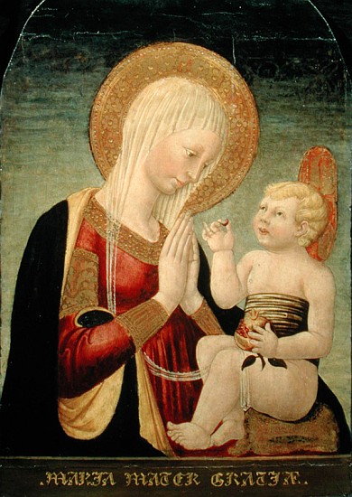 Madonna and Child with Pomegranate von Neri di Bicci
