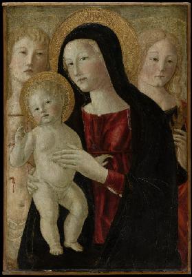 Madonna mit Kind und den Heiligen Sebastian und Katharina