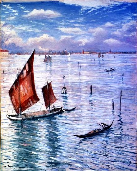 Venice from the Lido von Christopher R.W. Nevinson