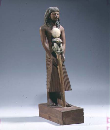 Standard bearer with a ram-headed standard von New Kingdom Egyptian