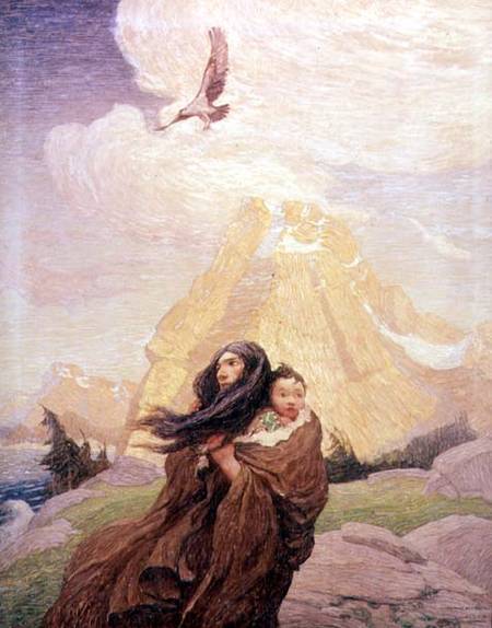 Song of the Eagle that Mates with the Storm von Newell Convers Wyeth