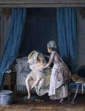 Lady Getting Out of Bed 1776