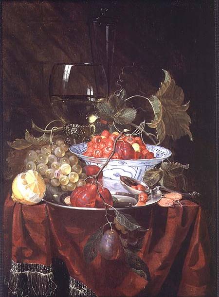 A Still life of Fruit von Nicolaes Van Gelder