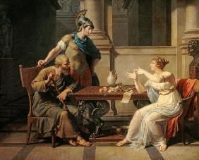 Sokrates besucht Aspasia 1801