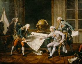 Louis XVI (1754-93) Giving Instructions to La Perouse, 29th June 1785 1817