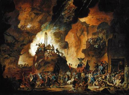 The Triumph of the Guillotine in Hell von Nicolas Antoine Taunay