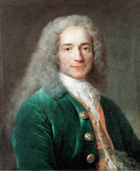 Voltaire / Gemaelde von Largillière von Nicolas de Largilliere