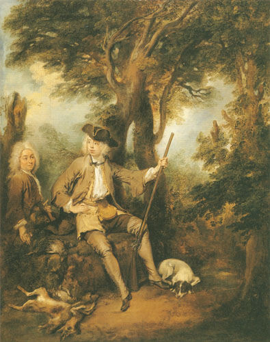 Ein Jäger und sein Diener von Nicolas Lancret