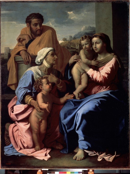 Die Heilige Familie mit dem Johannesknaben und der heiligen Elisabeth von Nicolas Poussin