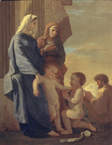 Die Heilige Familie. von Nicolas Poussin