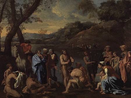 St. John Baptising the People von Nicolas Poussin